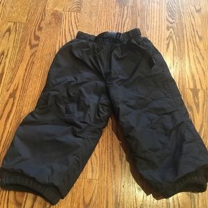 Size 2 (toddler) black snow pants.